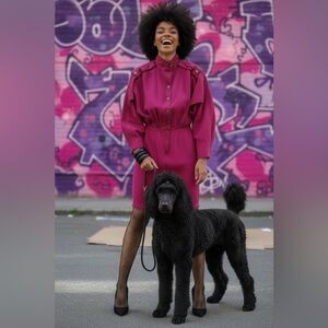 Yolanda vintage wool 80s dress